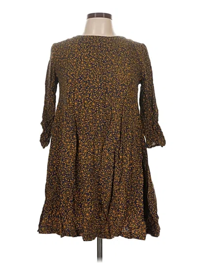 Pre-owned H&m Casual Dress In Brown