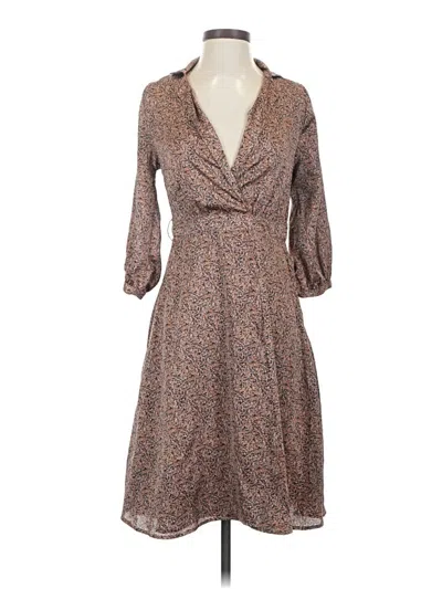 Pre-owned H&m Casual Dress In Brown