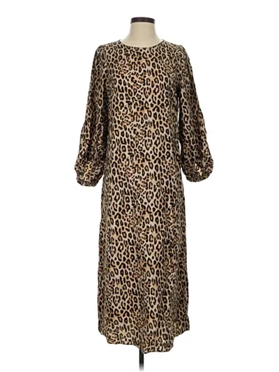 Pre-owned H&m Casual Dress In Brown