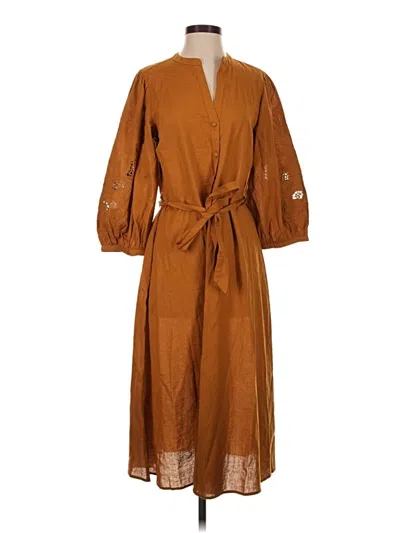 Pre-owned H&m Casual Dress In Brown