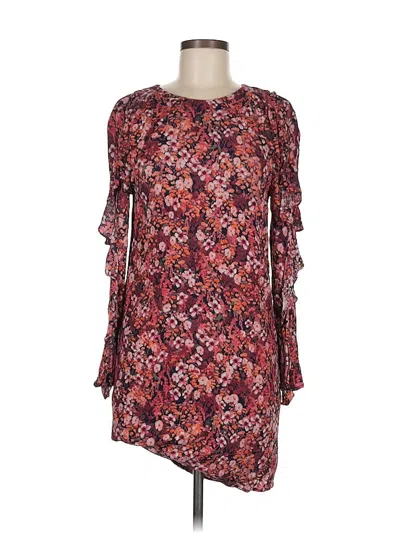Pre-owned H&m Casual Dress In Burgundy