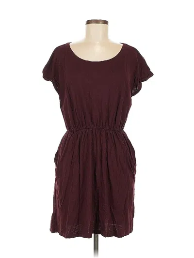 Pre-owned H&m Casual Dress In Burgundy