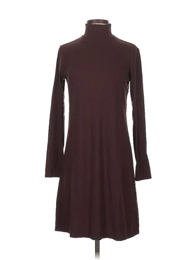 Pre-owned H&m Casual Dress In Burgundy