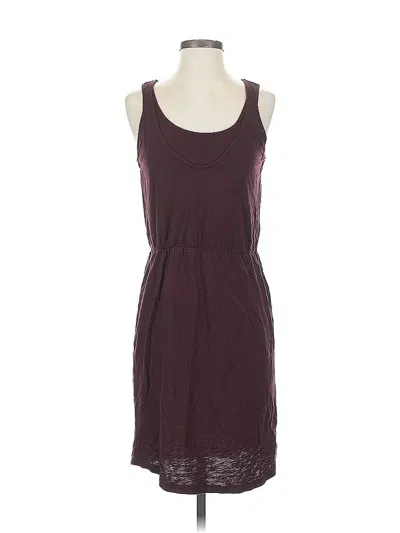 Pre-owned H&m Casual Dress In Burgundy