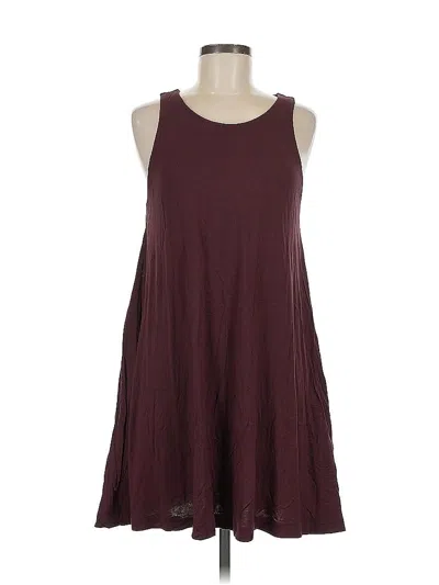 Pre-owned H&m Casual Dress In Burgundy