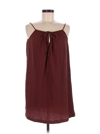 Pre-owned H&m Casual Dress In Burgundy