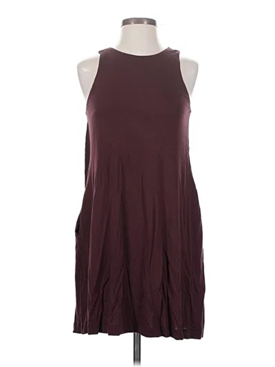 Pre-owned H&m Casual Dress In Burgundy