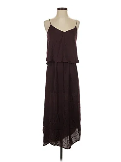 H&m Casual Dress In Burgundy