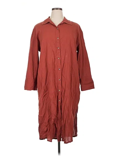 Pre-owned H&m Casual Dress In Burgundy
