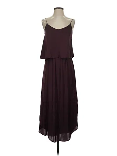 Pre-owned H&m Casual Dress In Burgundy