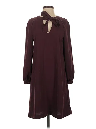 Pre-owned H&m Casual Dress In Burgundy