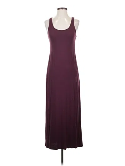 Pre-owned H&m Casual Dress In Burgundy