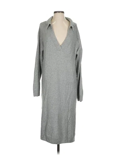 Pre-owned H&m Casual Dress In Gray