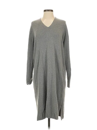 Pre-owned H&m Casual Dress In Gray