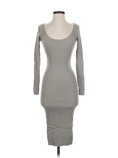 Pre-owned H&m Casual Dress In Gray
