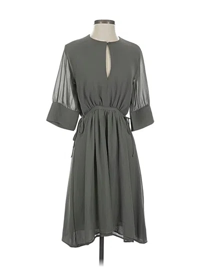 Pre-owned H&m Casual Dress In Gray