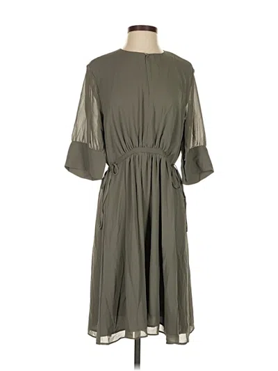 Pre-owned H&m Casual Dress In Gray