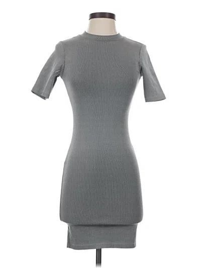 Pre-owned H&m Casual Dress In Gray