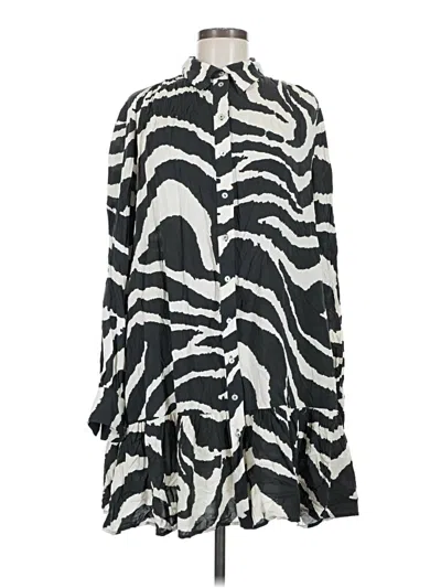 Pre-owned H&m Casual Dress In Gray
