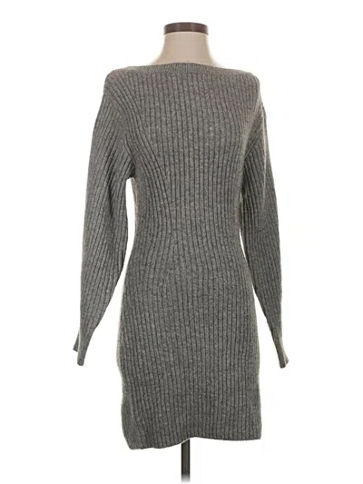 Pre-owned H&m Casual Dress In Gray