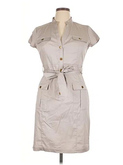 Pre-owned H&m Casual Dress In Gray