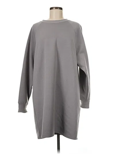 Pre-owned H&m Casual Dress In Gray
