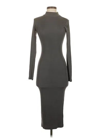 Pre-owned H&m Casual Dress In Gray