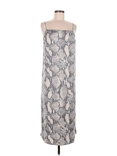 Pre-owned H&m Casual Dress In Gray