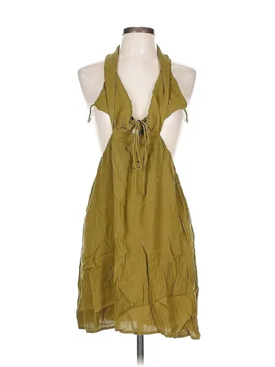 Pre-owned H&m Casual Dress In Green