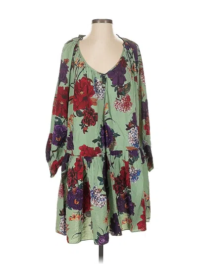 Pre-owned H&m Casual Dress In Green