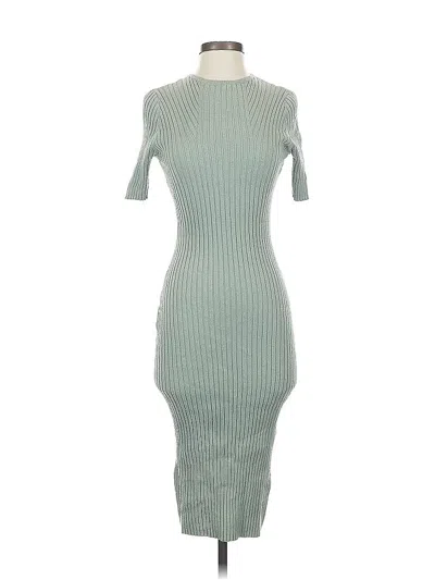 Pre-owned H&m Casual Dress In Green