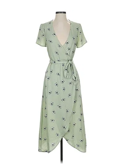Pre-owned H&m Casual Dress In Green