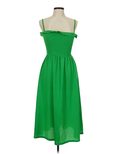 Pre-owned H&m Casual Dress In Green