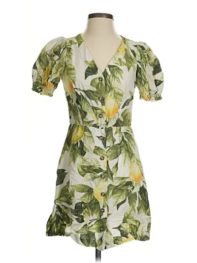 Pre-owned H&m Casual Dress In Green