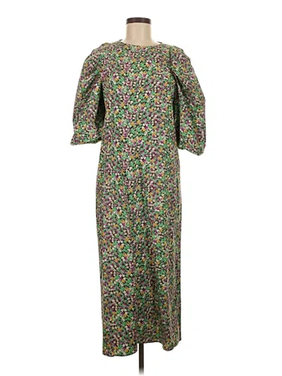 Pre-owned H&m Casual Dress In Green