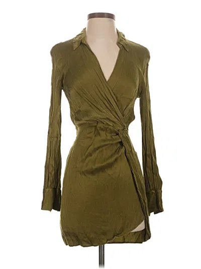 Pre-owned H&m Casual Dress In Green