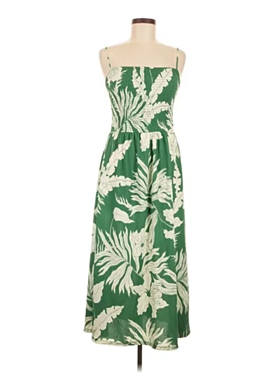 Pre-owned H&m Casual Dress In Green