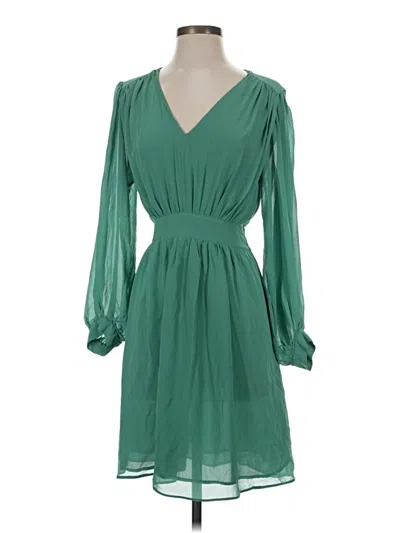 Pre-owned H&m Casual Dress In Green