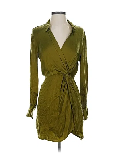 Pre-owned H&m Casual Dress In Green