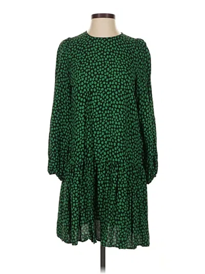 Pre-owned H&m Casual Dress In Green
