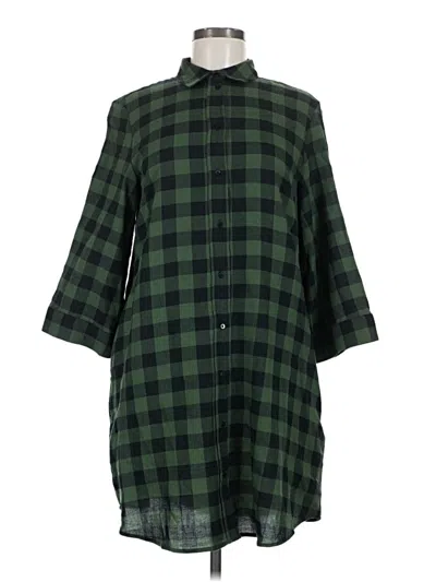 Pre-owned H&m Casual Dress In Green