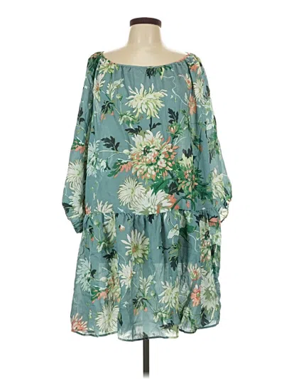 Pre-owned H&m Casual Dress In Green