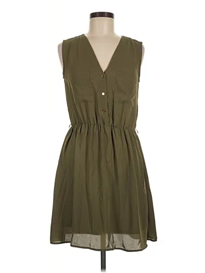 Pre-owned H&m Casual Dress In Green