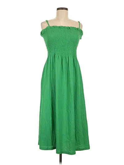 Pre-owned H&m Casual Dress In Green