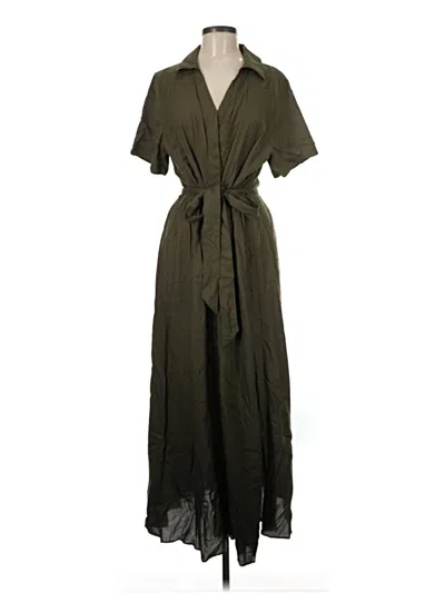 Pre-owned H&m Casual Dress In Green