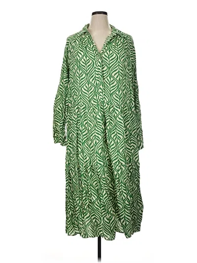 Pre-owned H&m Casual Dress In Green