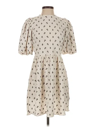 Pre-owned H&m Casual Dress In Ivory
