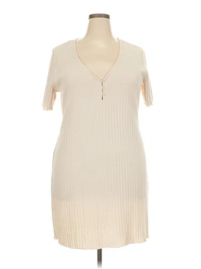 Pre-owned H&m Casual Dress In Ivory