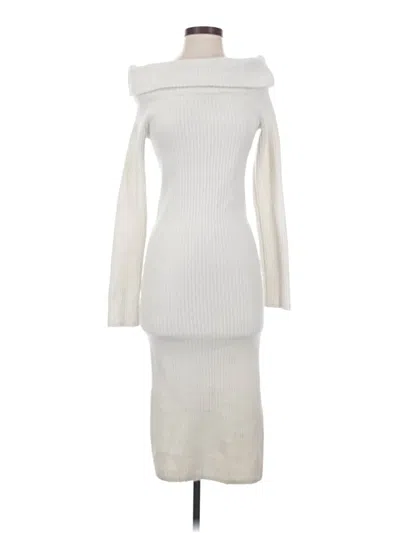 Pre-owned H&m Casual Dress In Ivory