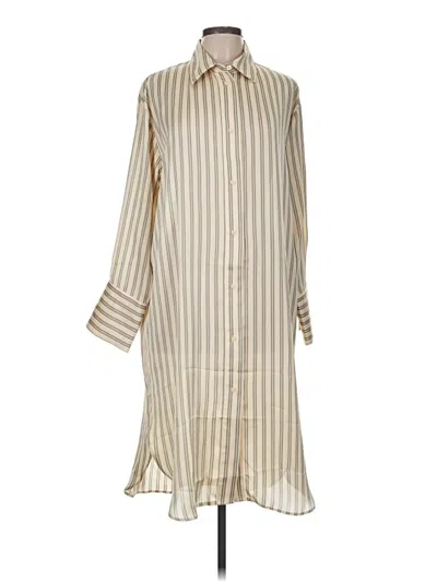 Pre-owned H&m Casual Dress In Ivory